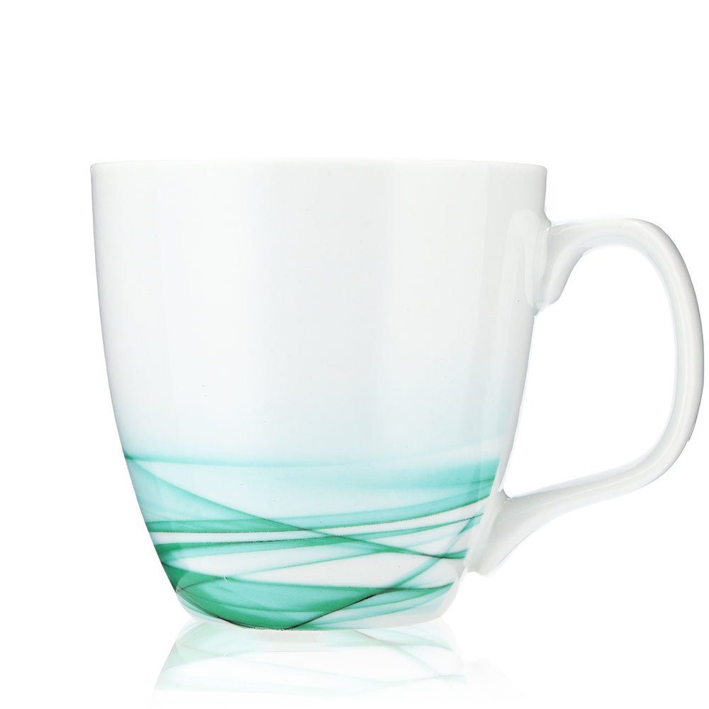 Unilever Mug Coffee Mug Porcelain Glass 0.4l Cup White/Green