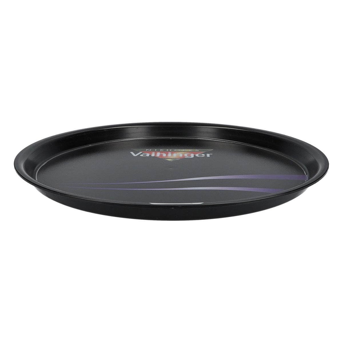 Vaihinger Juice Serving Tray Waiter's Tray Black Round Design – View 2