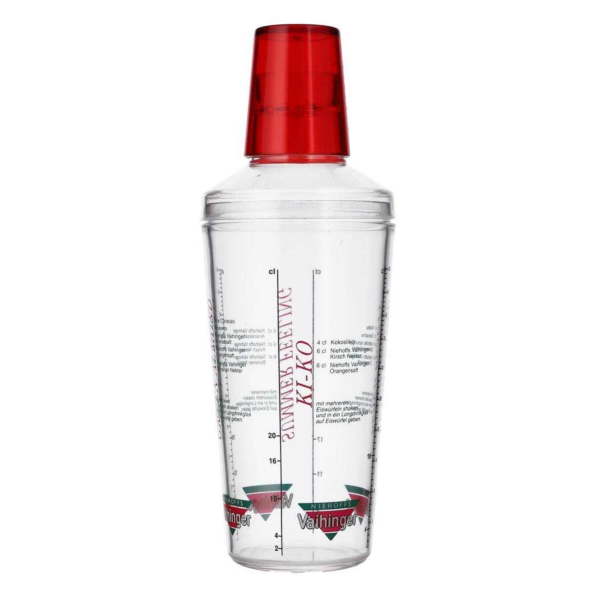 Vaihinger Juice Shaker Bar Shaker Bar Accessories Measuring Cup Red Lid – View 2