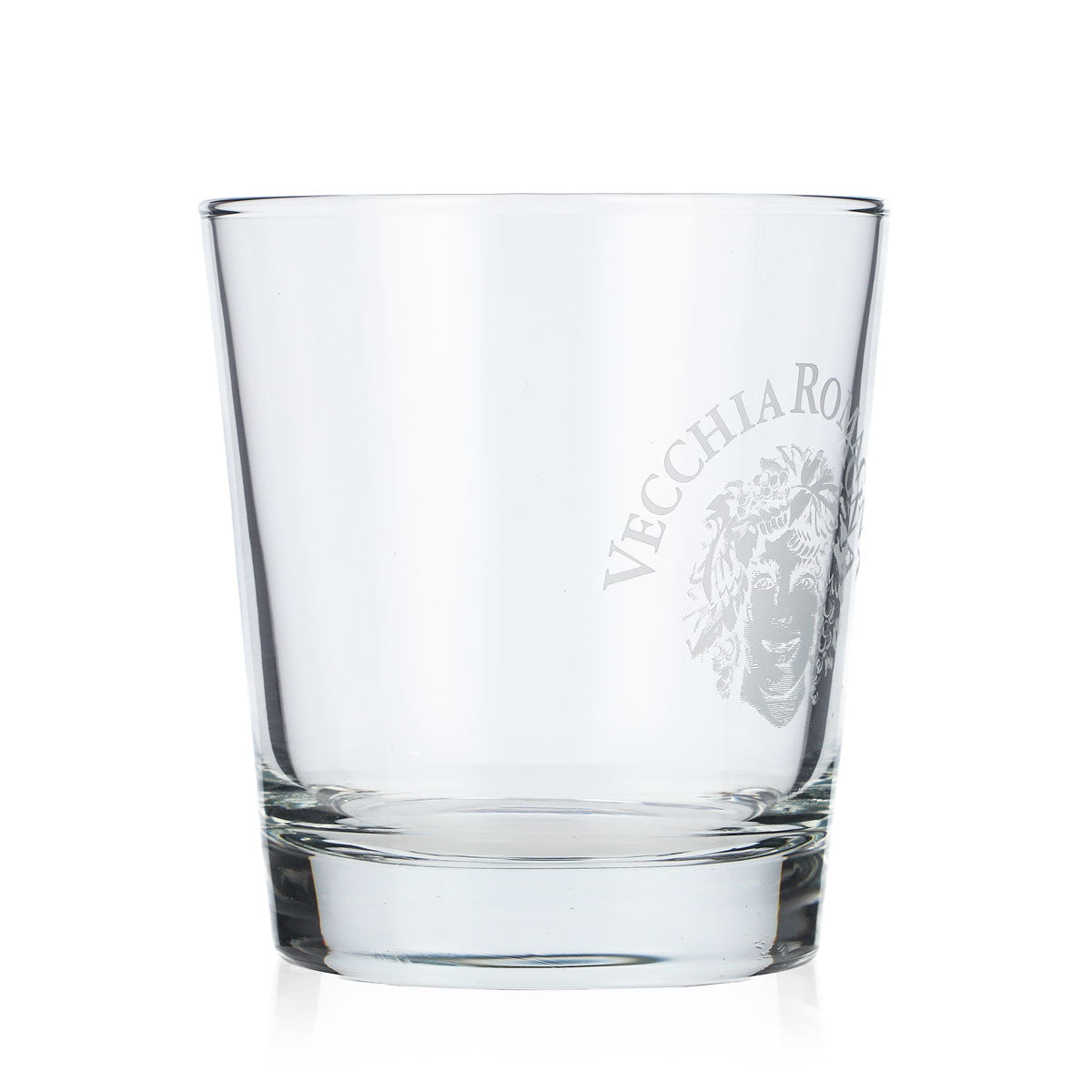 Vecchia Romagna Cognac Glass Tumbler Glass 0.3l white logo – View 2