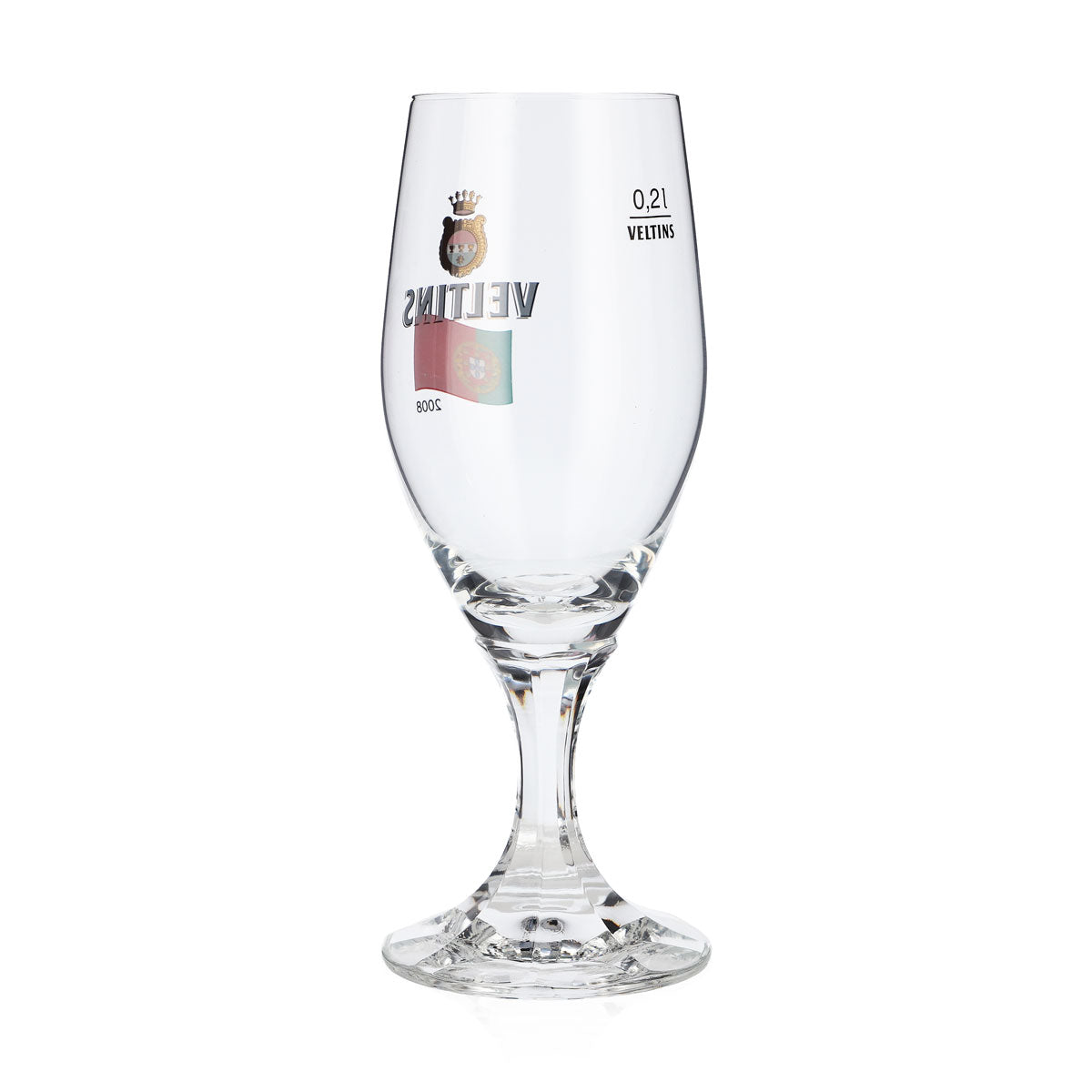 Veltins Beer Glass, 0.2 L, 2008 European Championship Portugal Special Edition Pint Glass – View 3