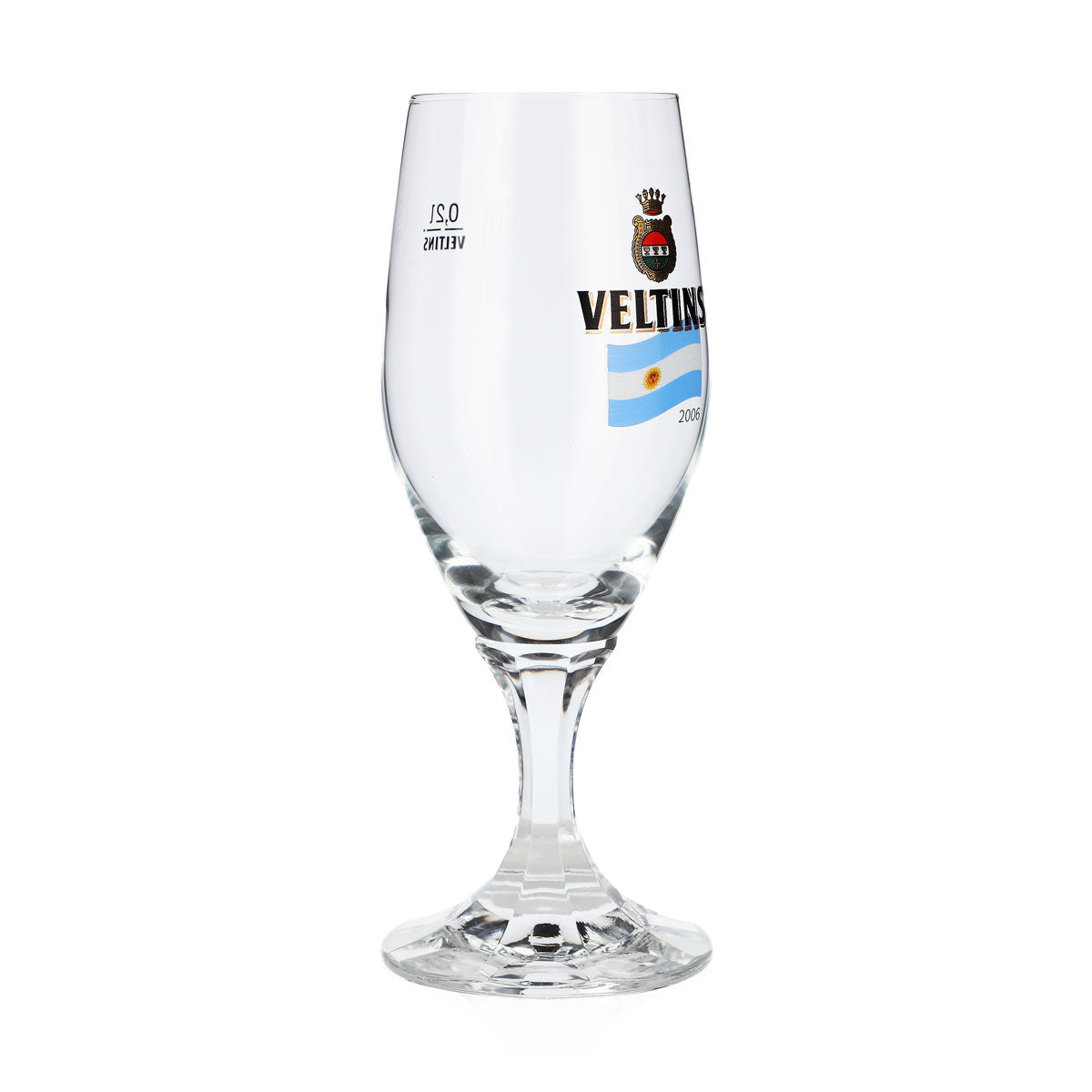 Veltins Beer Glass, 0.2 L, 2006 World Cup Argentina Special Edition Pint Glass – View 2