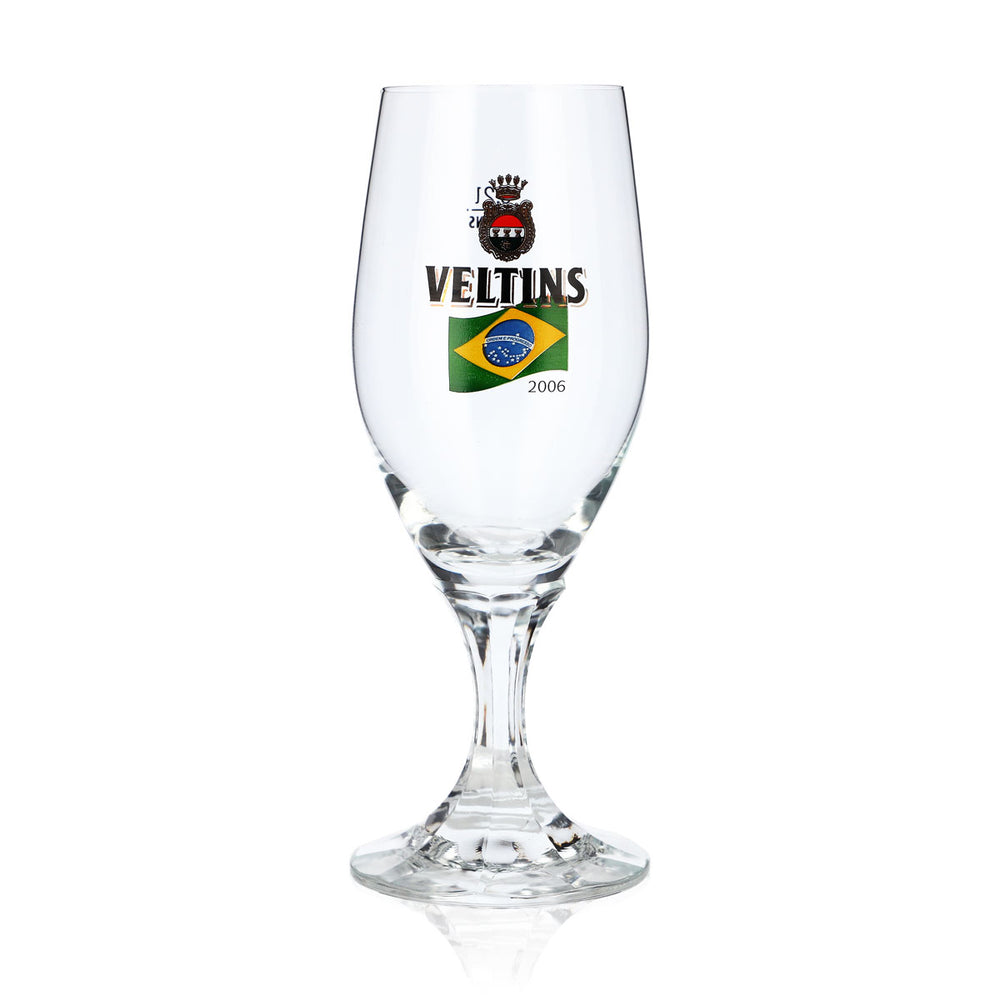 Veltins Beer Glass, 0.2 L, 2006 World Cup Brazil Special Edition Pint Glass