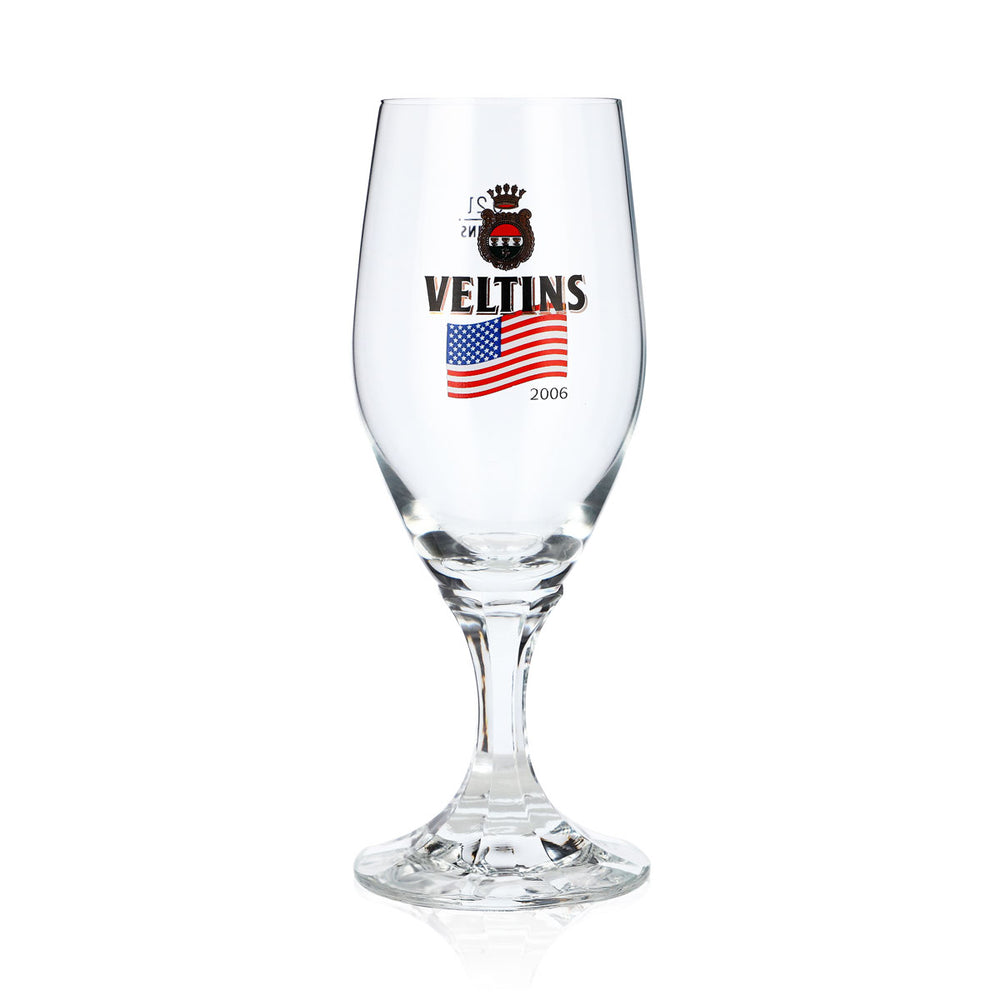 Veltins Beer Glass, 0.2 L, Trophy Glass, 2006 World Cup, USA Special Edition, Beer Glass, Pilsner Glass