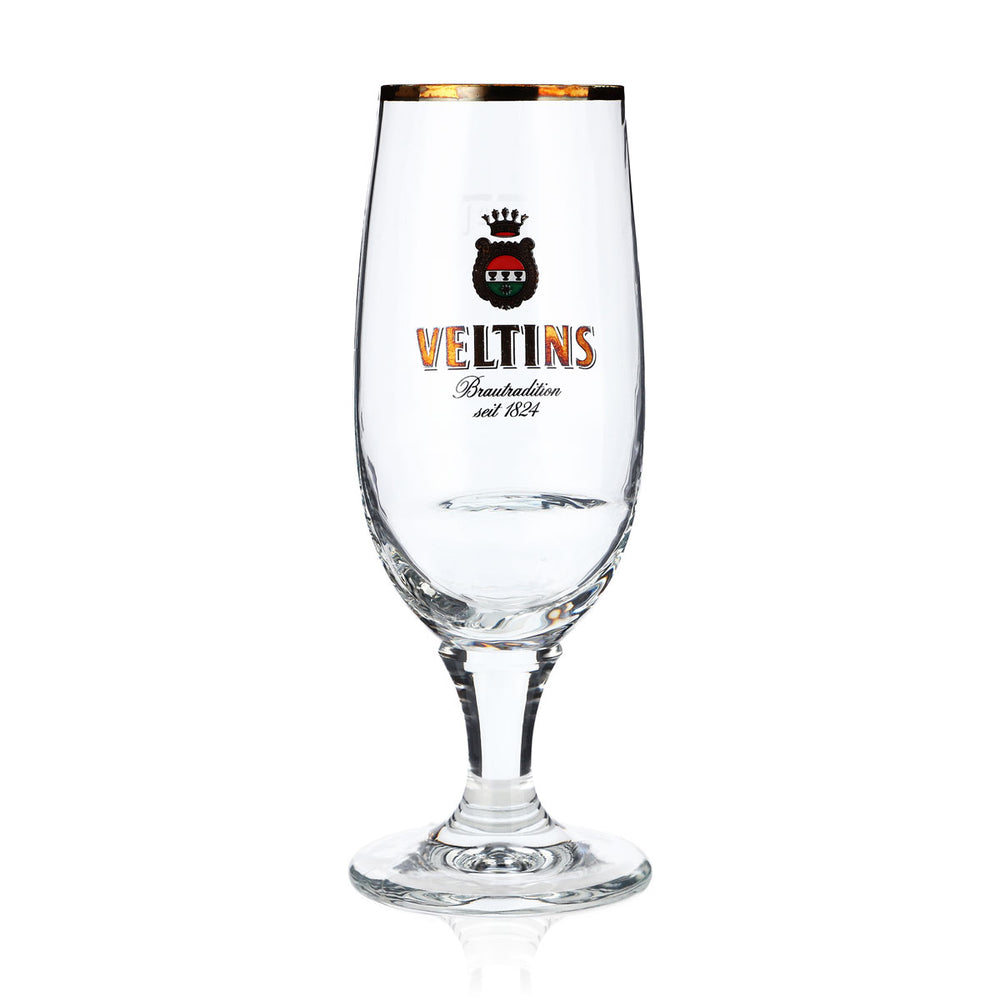 Veltins Beer Glass Beer Glasses "Crazy" 0.2l Goblet Glasses Beer Glass Recessed Handle RC