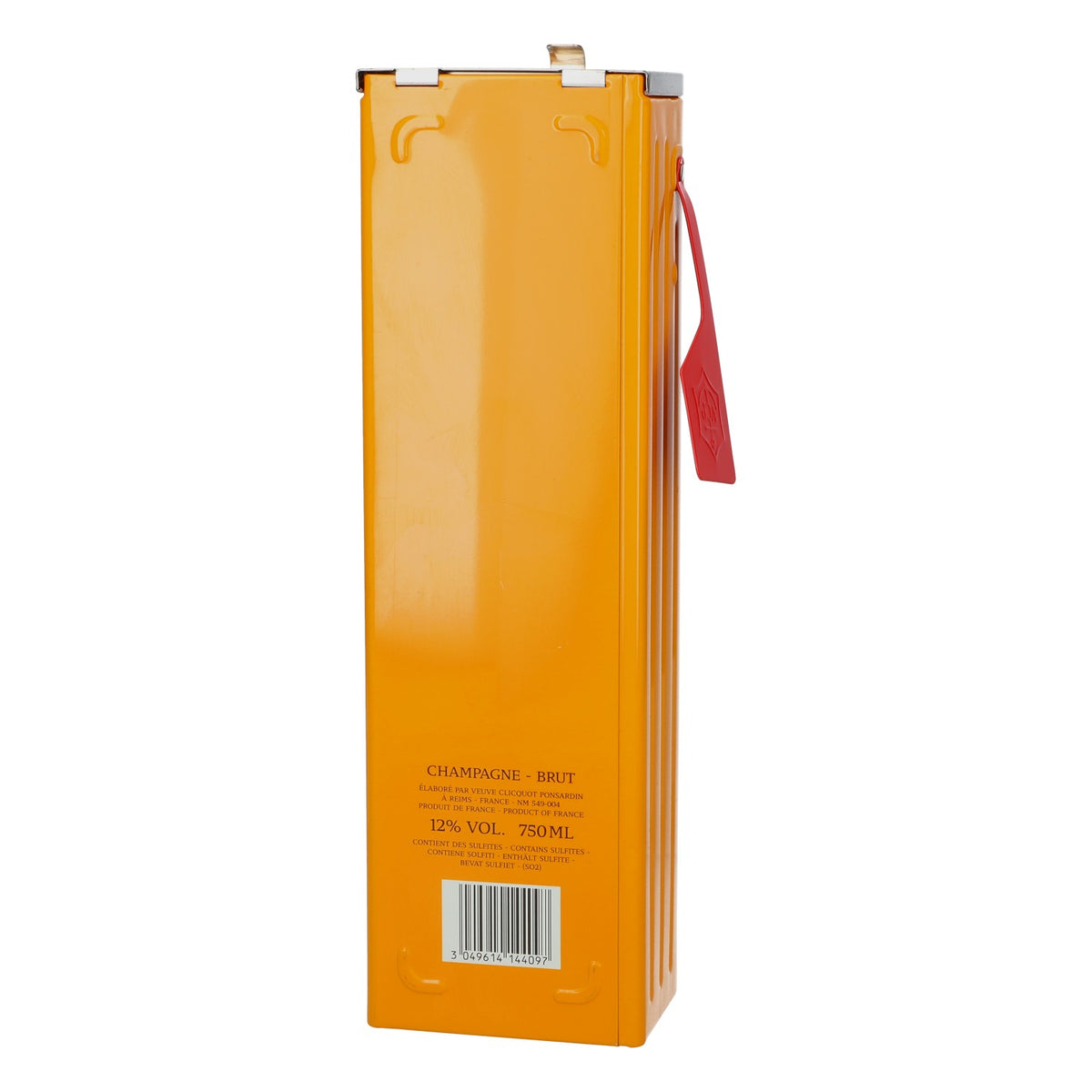 Veuve Clicquot Champagne Bottle Box, US Mailbox Style, Metal, Orange – View 4