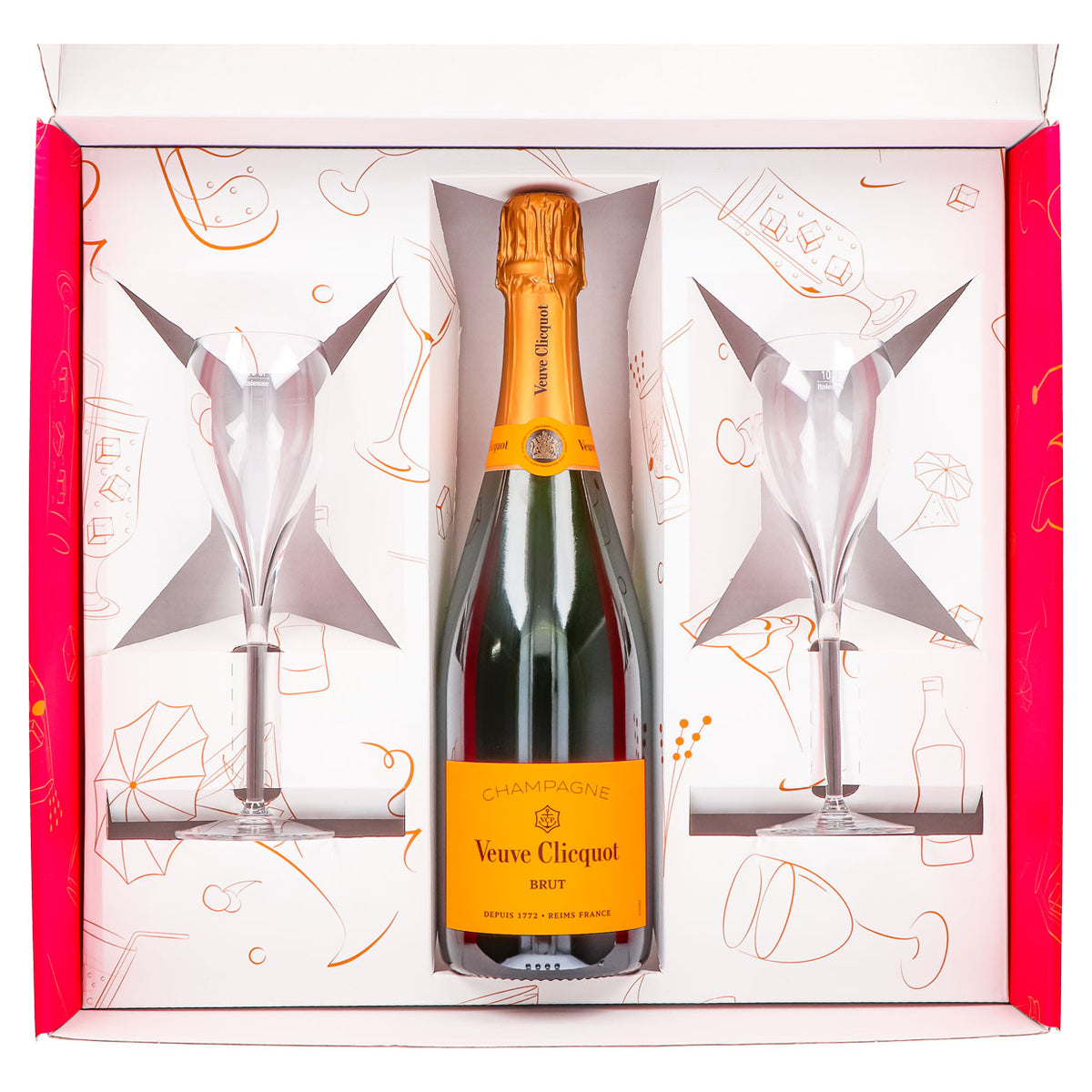 Veuve Clicquot Champagne Gift Set 0.75l 12.5% + Flute 0.1l clear I Pink – View 4