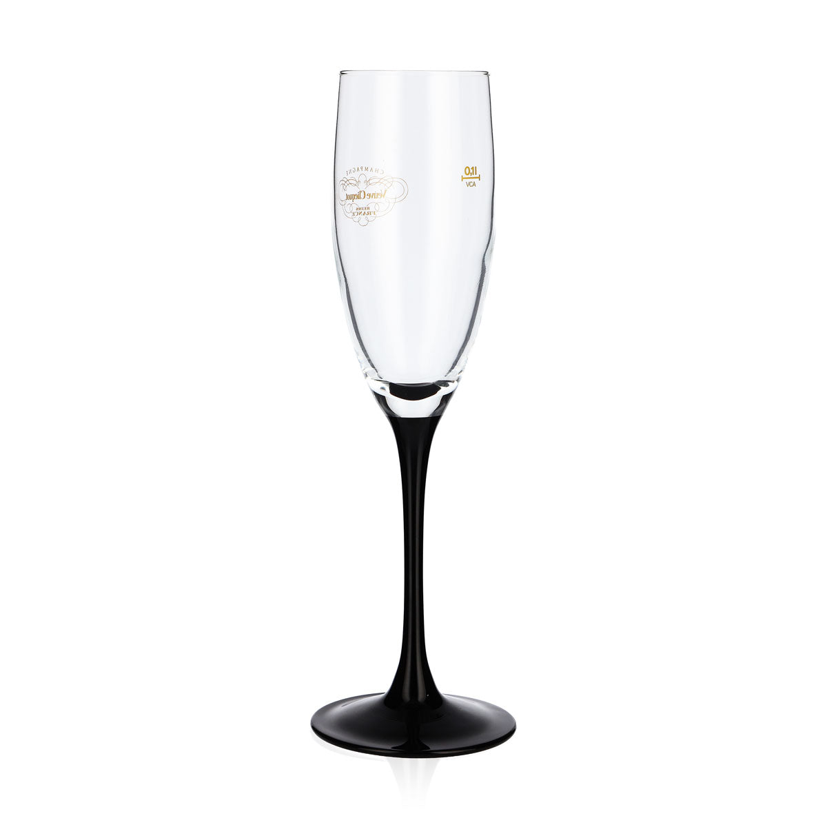 Veuve Clicquot Champagne Glass Special Edition 0.1L Flute Black Base – View 3