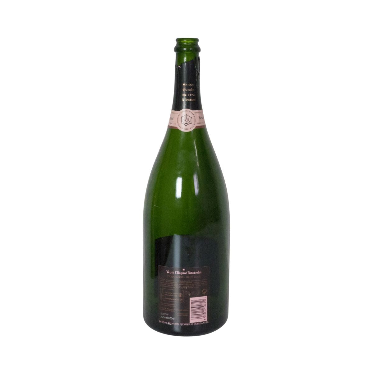 Veuve Clicquot show bottle Empty champagne decoration dummy bottle 1.5l Brut Rose – View 2