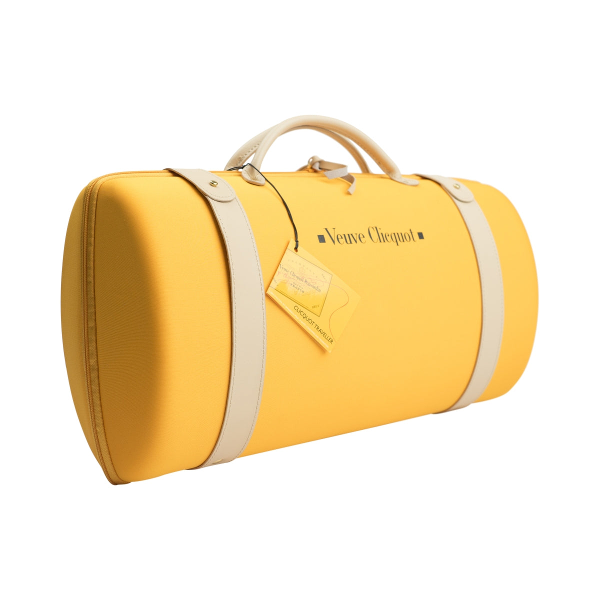 Veuve Cliquot Champagne Bag Traveler incl. 2 glasses Picnic Basket Set Orange
