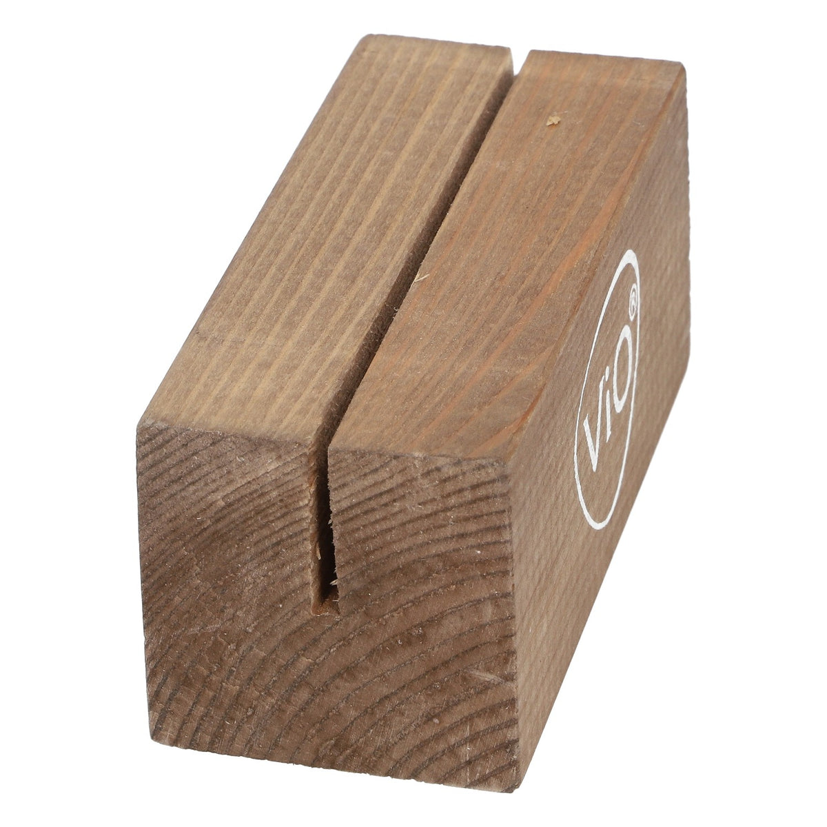 Vio table display card holder flyer holder wooden advertising display catering supplies – View 3