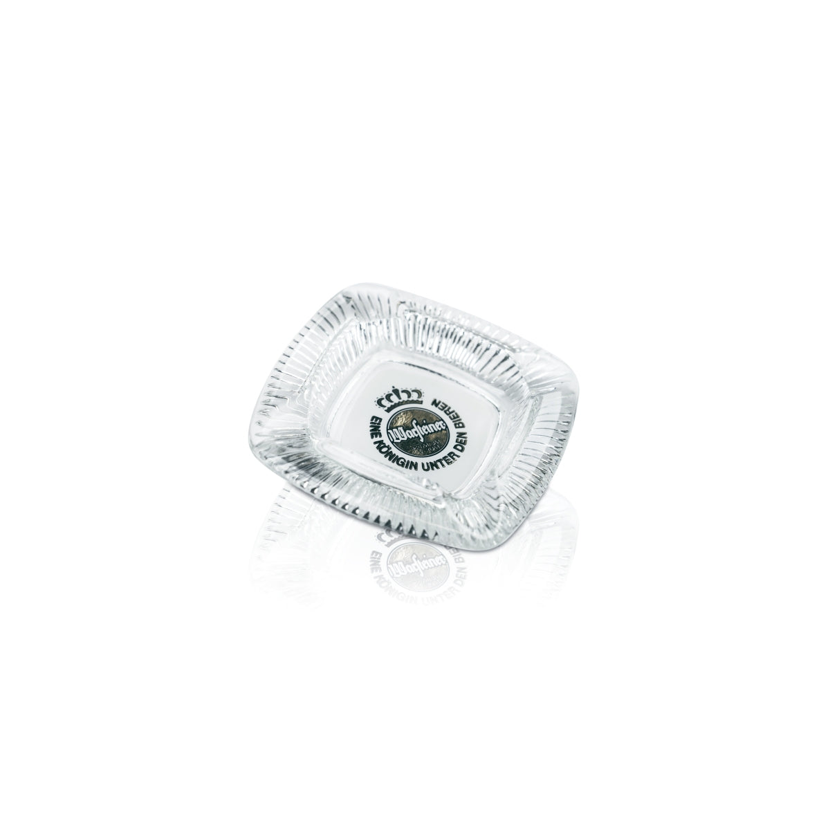 Warsteiner Beer Ashtray Glass Relief Design 12.5x12.5 Ashtray Table Cigarette – View 3