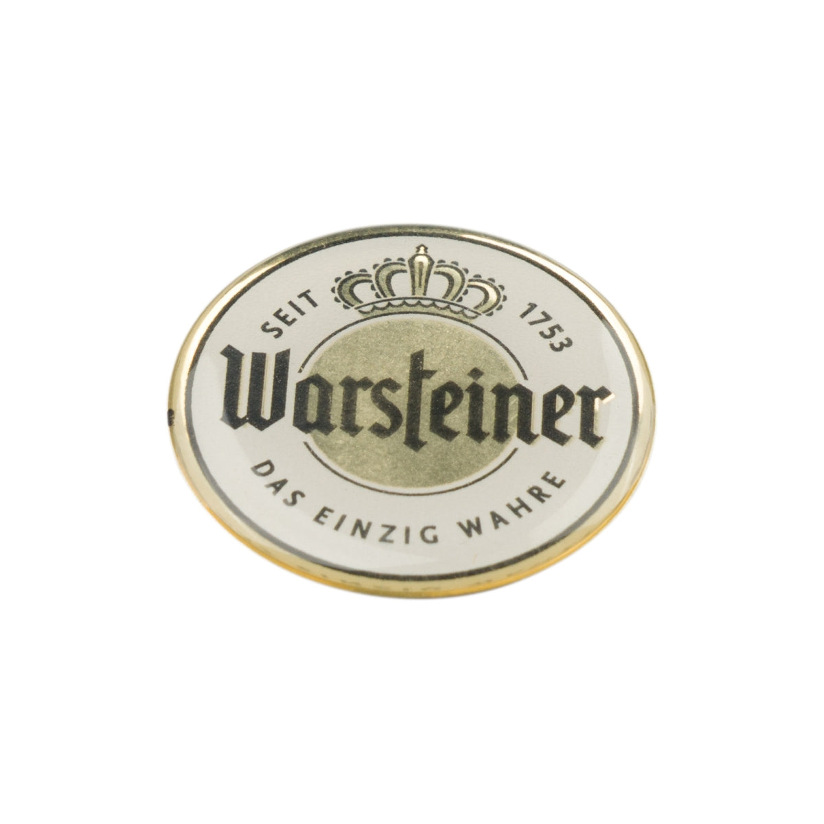 Warsteiner beer sticker, 30 mm diameter, wall decoration, travel fan merchandise, brewery