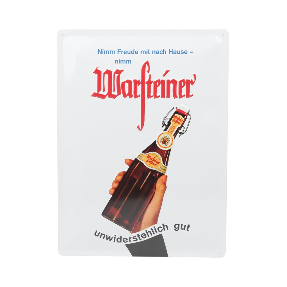 Warsteiner beer tin sign 40x30 cm Bring joy home Sign board Wall bar
