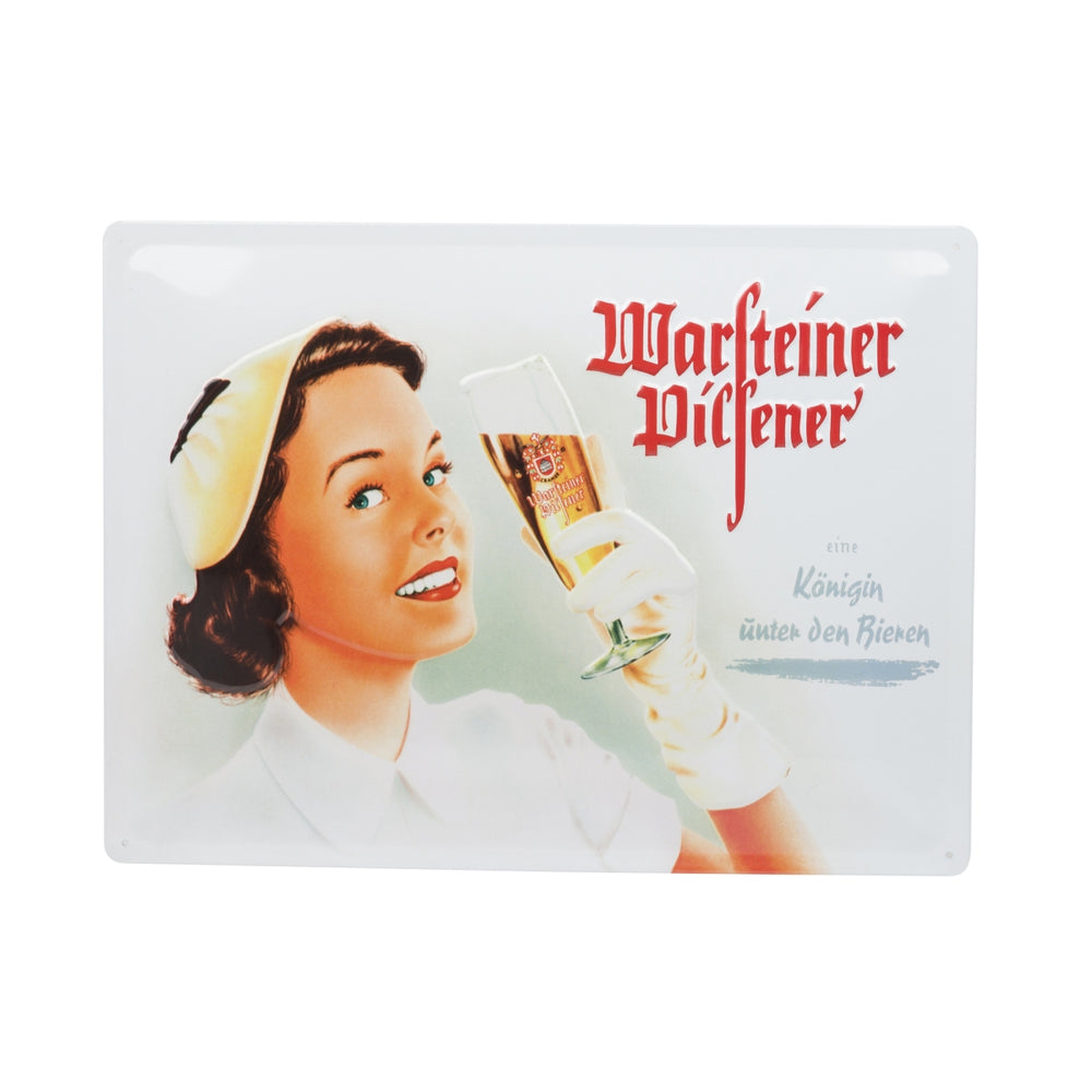 Warsteiner Beer Tin Sign 40x30 cm Queen of Beers Wall Sign Board