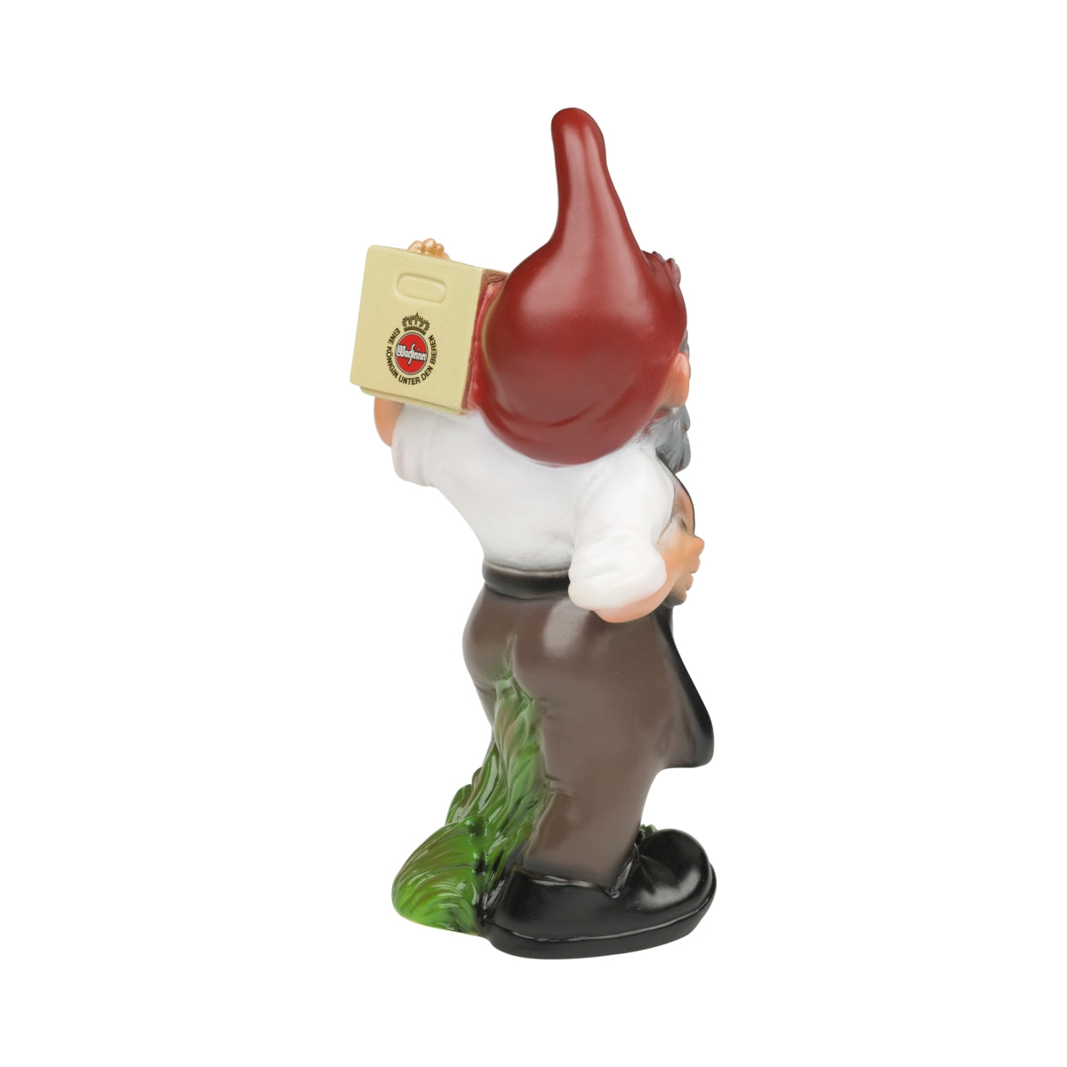 Warsteiner beer garden gnome with crate, 42 cm, decorative gnome garden figure, beer crate – View 2