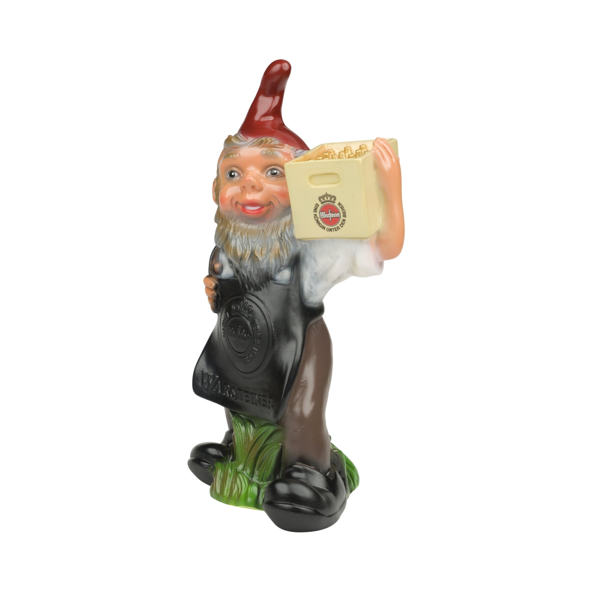 Warsteiner beer garden gnome with crate, 42 cm, decorative gnome garden figure, beer crate – View 3