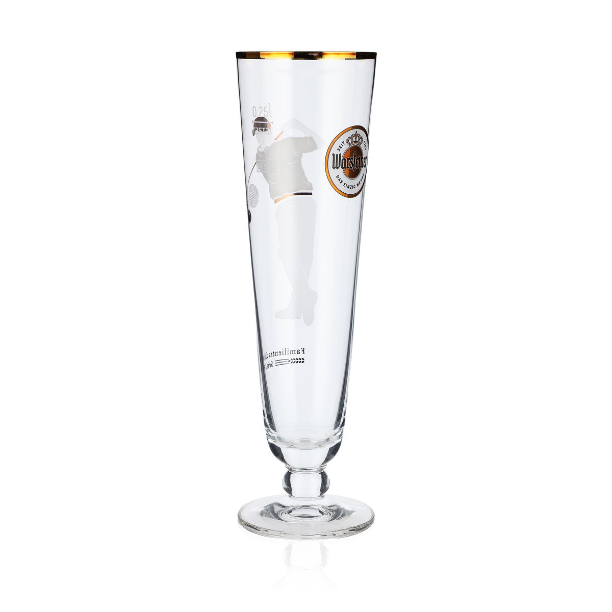 Warsteiner beer glass 0.25 l Beer glasses Collectible glass Trophy Golfer – View 2