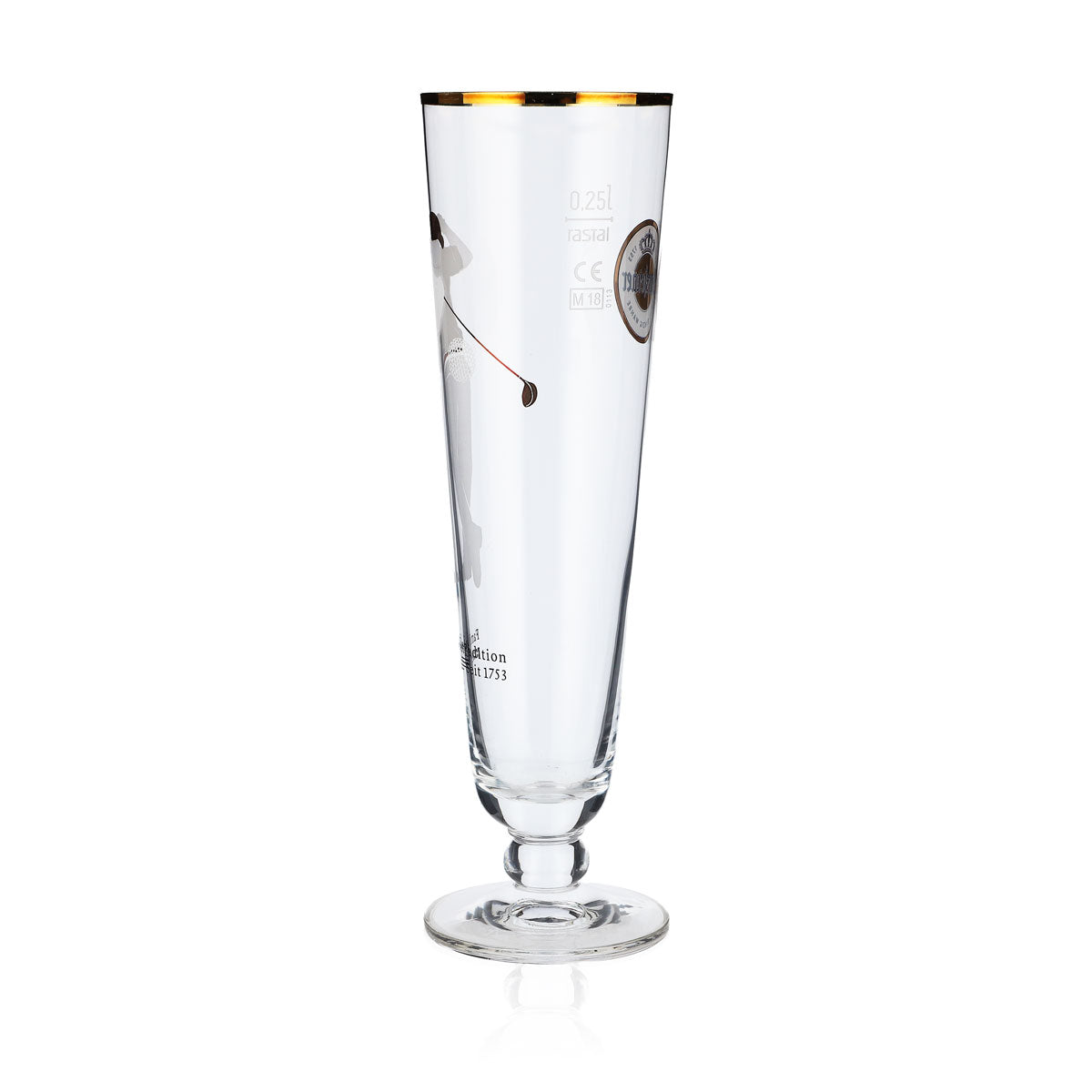Warsteiner beer glass 0.25 l Beer glasses Collectible glass Trophy Golfer – View 3