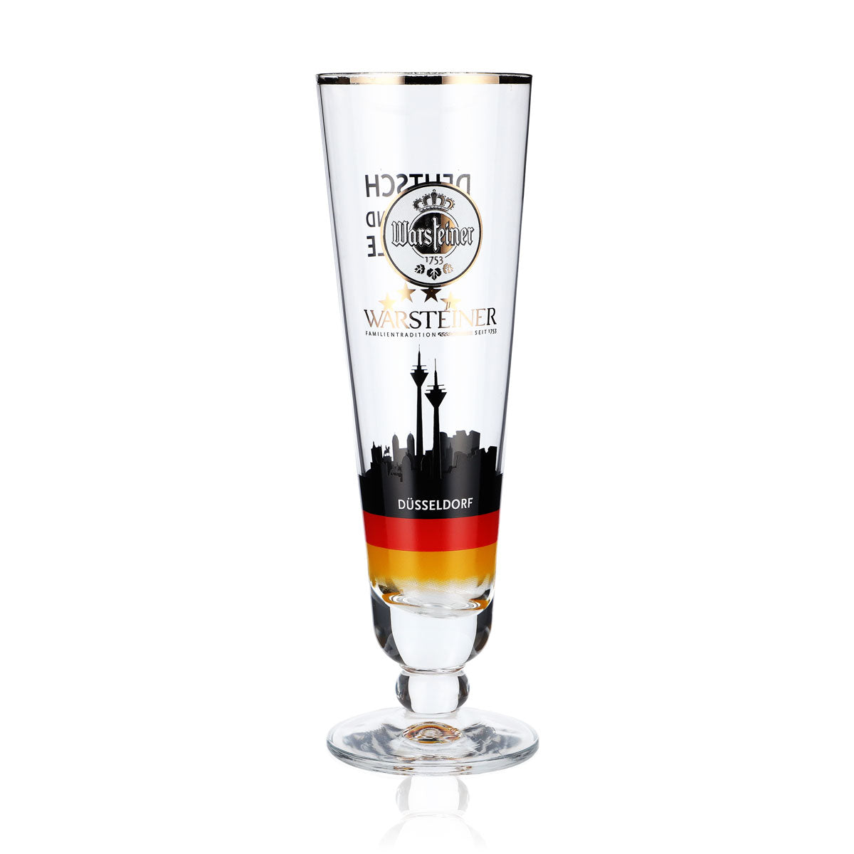 Warsteiner beer glass 0.2 l glasses goblet tulip glass Düsseldorf Germany