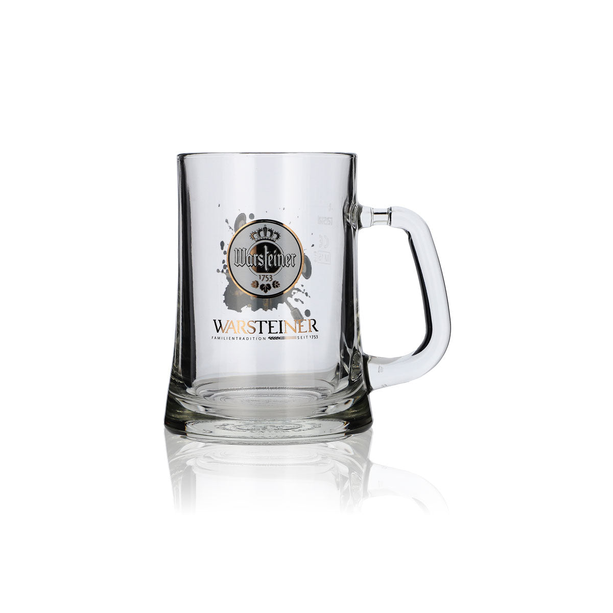 Warsteiner beer glass 0.3 l beer mug Seidel collector's mug "Microphone" tankard
