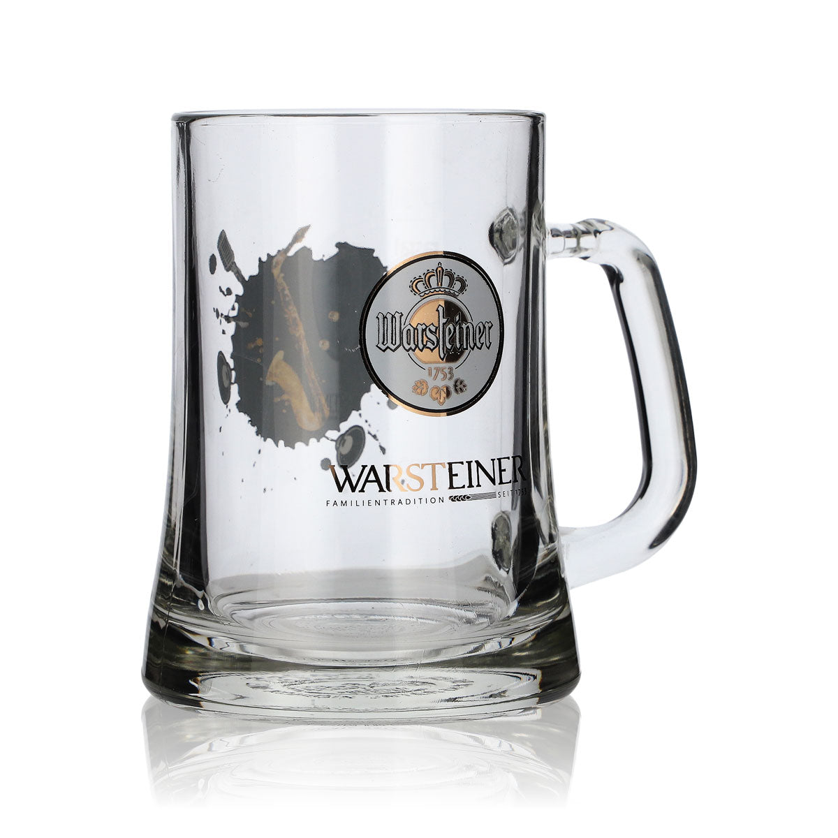 Warsteiner beer glass, 0.3 l beer mug, Seidel collector's mug, "Saxophone" tankard – View 3