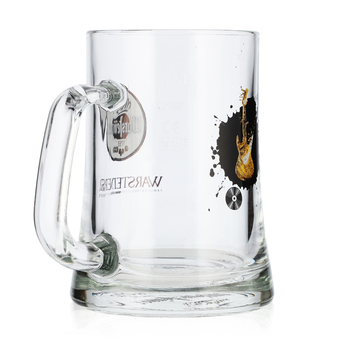 Warsteiner Beer Glass, 0.3 L, Mugs, Limited Edition "Guitar" Music Design by Rastal – View 4