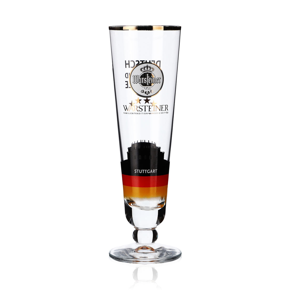 Warsteiner Beer Glass Beer Glasses 0.2l Fan Cup Stuttgart Germany