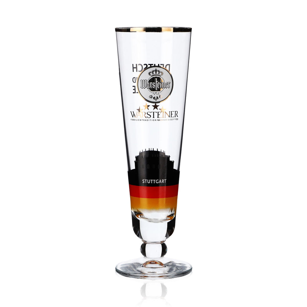 Warsteiner Beer Glass Beer Glasses 0.2l Fan Cup Stuttgart Germany