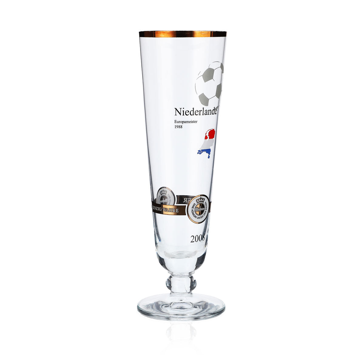 Warsteiner Beer Glasses Annual Edition EM 2008 Glass Nation "Netherlands" – View 2