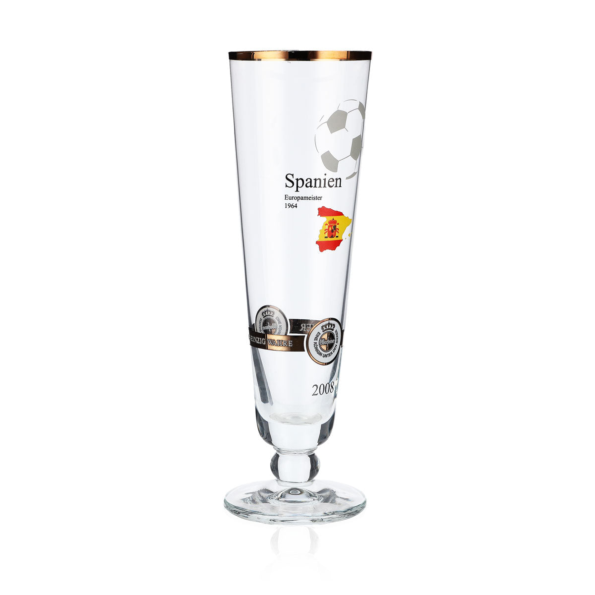 Warsteiner Beer Glasses Annual Edition EM 2008 Glass Nation "Spain" – View 2