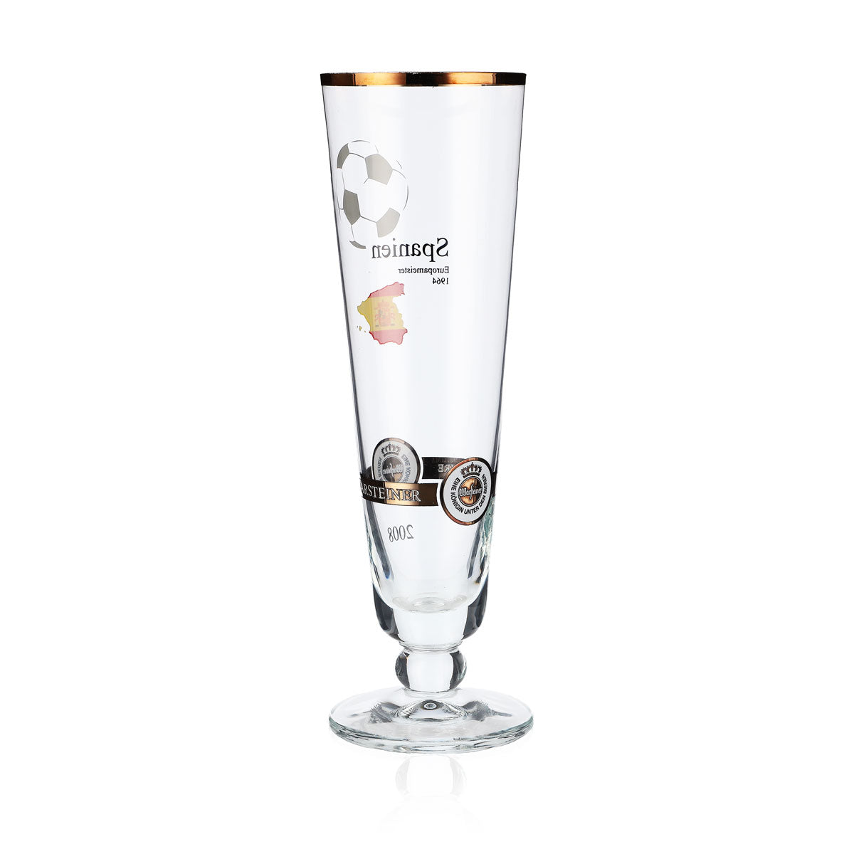 Warsteiner Beer Glasses Annual Edition EM 2008 Glass Nation "Spain" – View 3
