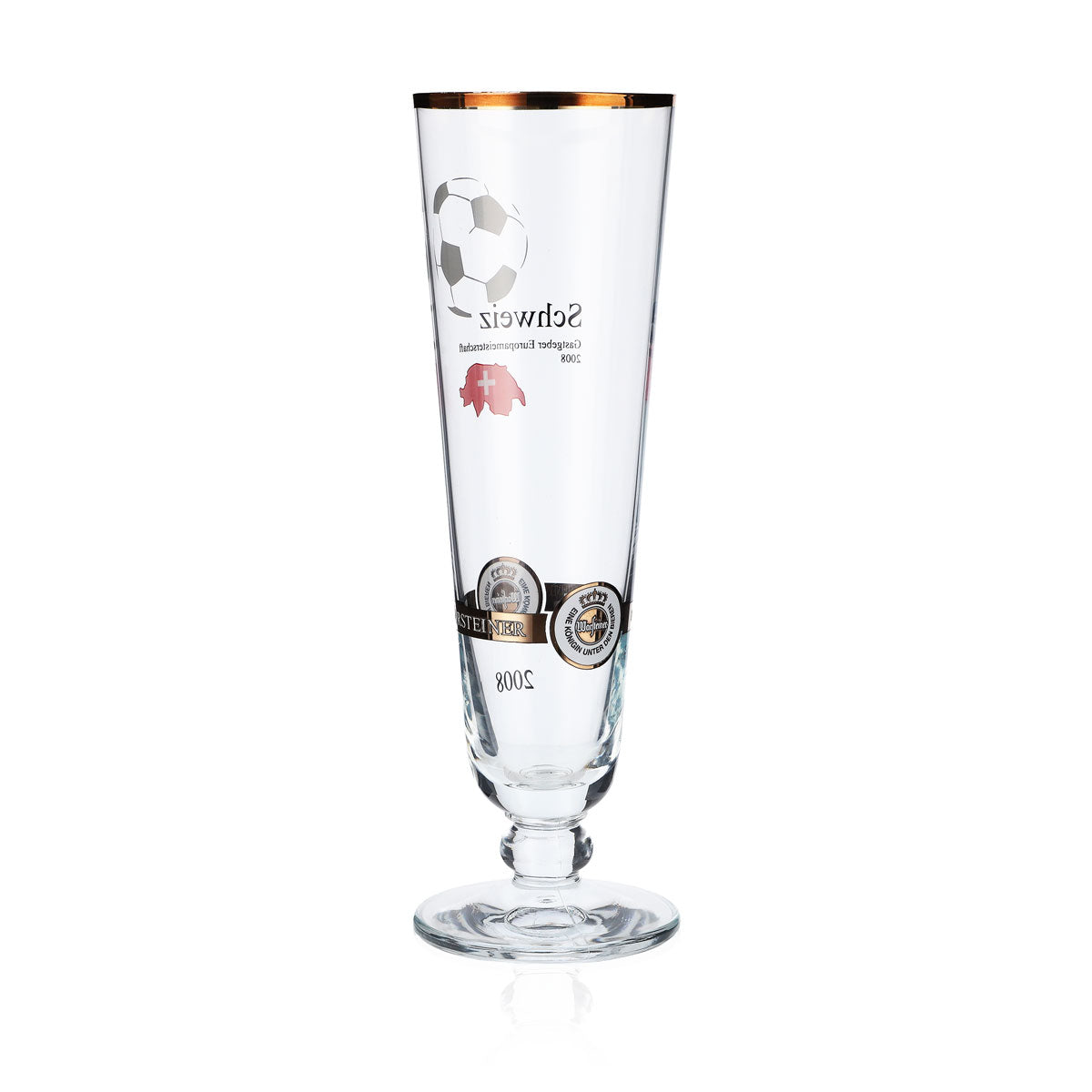 Warsteiner Beer Glasses Annual Edition EM 2008 Glass Nation "Switzerland" – View 3
