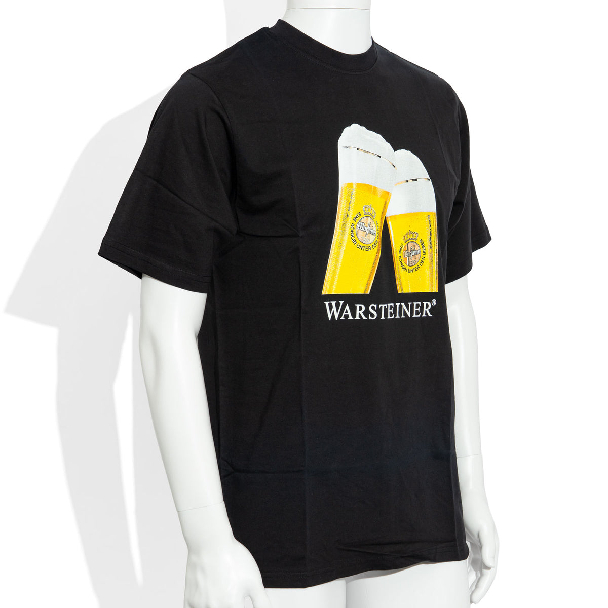 Warsteiner Beer Glass New Collection Black Cotton T-Shirt Size M – View 2