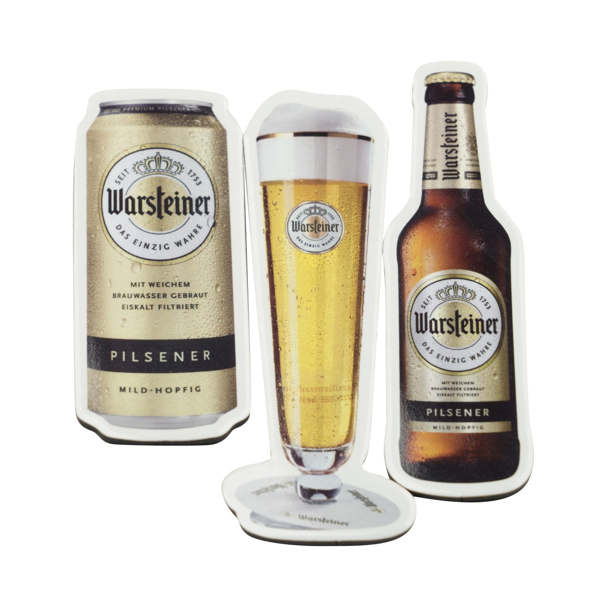 Warsteiner Beer Magnet Fridge Magnet Set, 4 Pieces, Souvenir Sign, Wall Bar – View 2