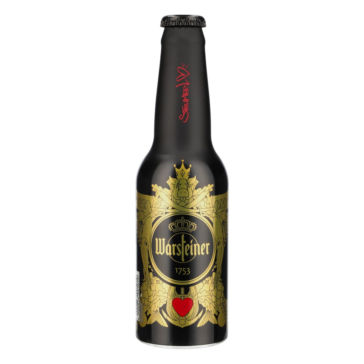 Warsteiner Beer Display Bottle 0.33 l Collector's Edition Black/Gold
