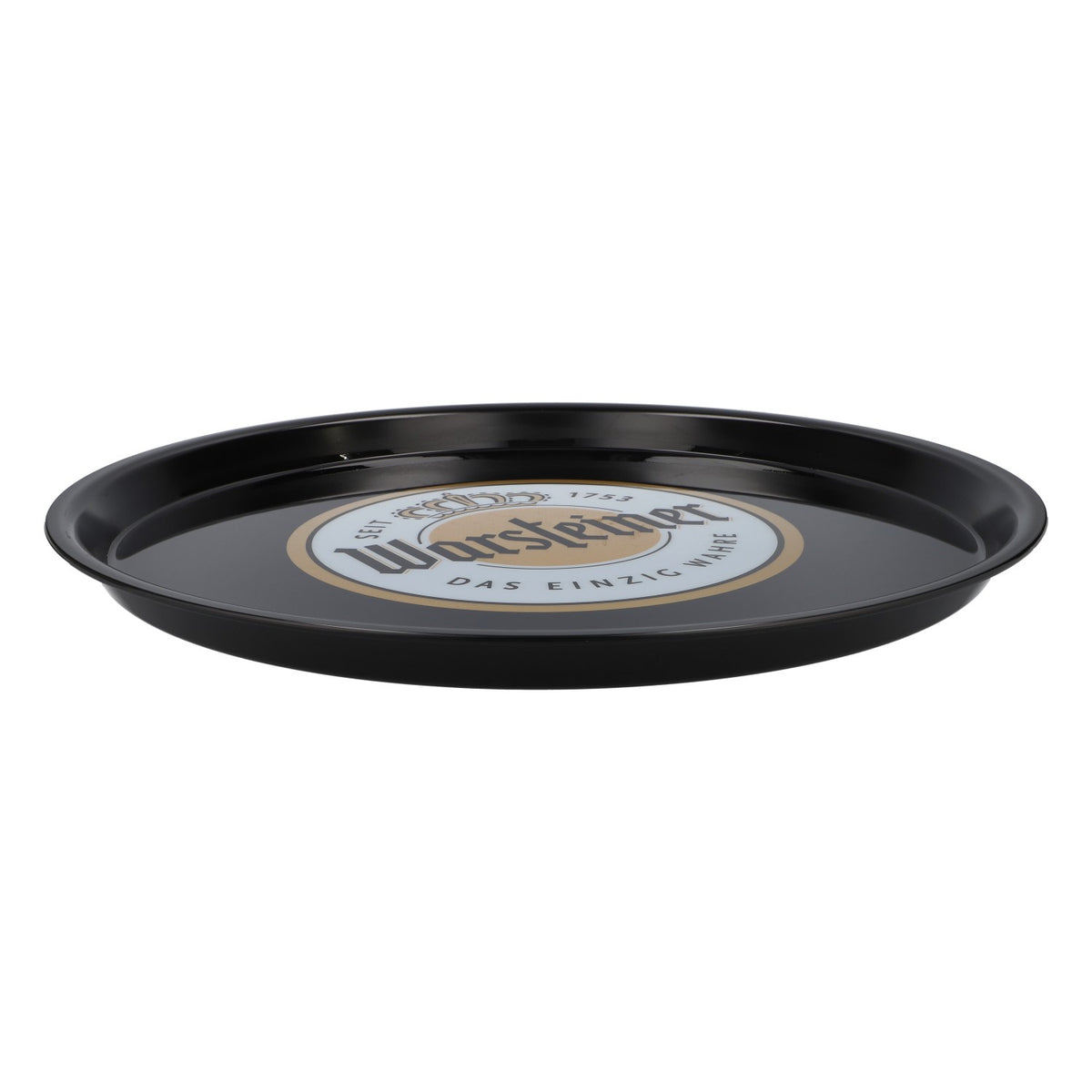 Warsteiner Beer Tray Waiter's Tray Black "Das einzig Wahre" (The Only Real Thing) 37 cm diameter Flat – View 3