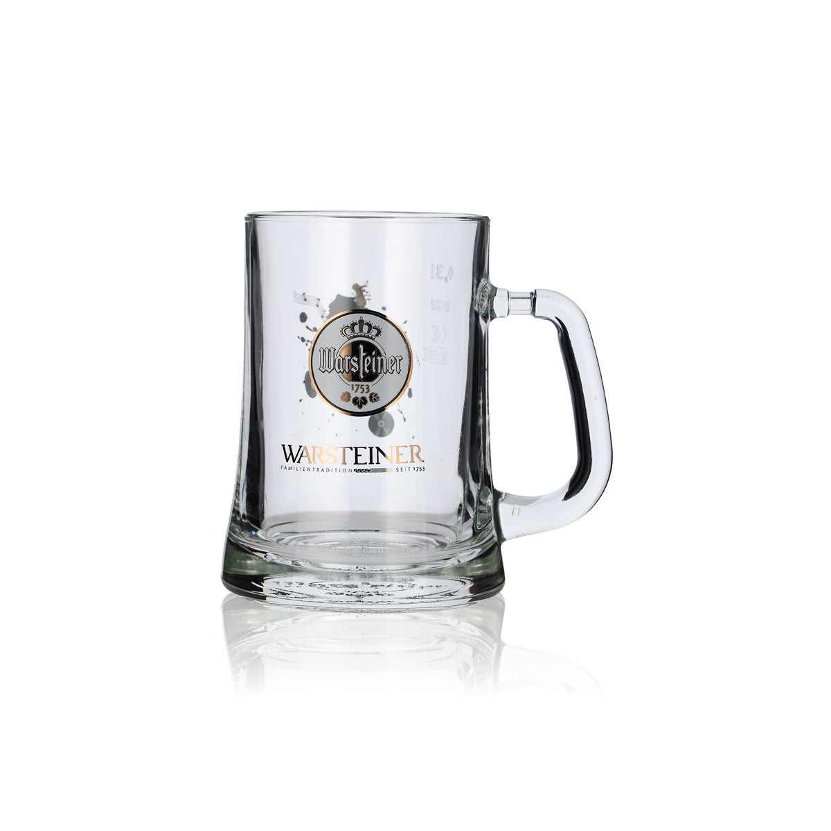 Warsteiner beer glass mug Collectible mug Seidel 0.3 l Handle glass Guitar