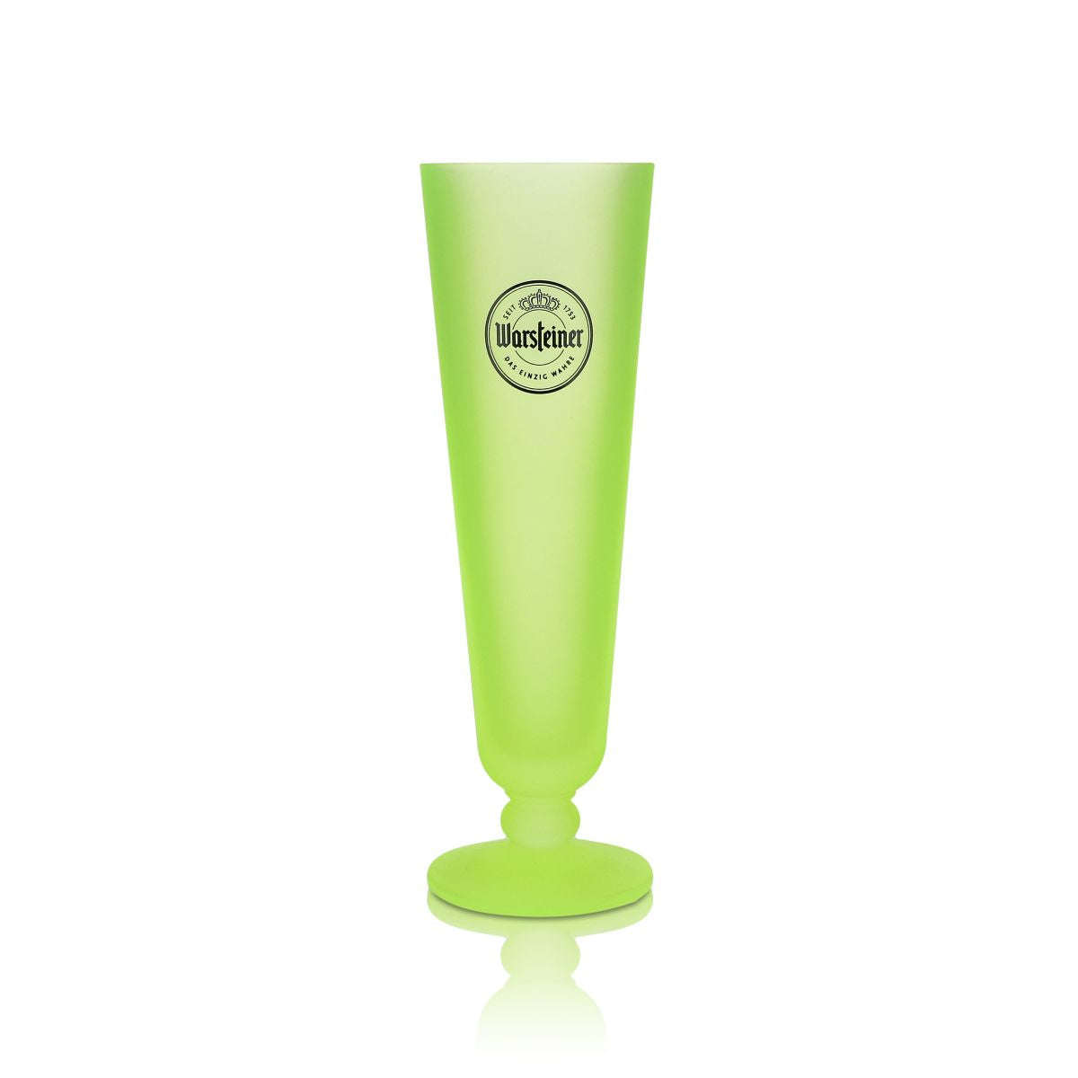 Warsteiner glass beer glasses special edition, neon yellow beer tulip glass 0.2 l