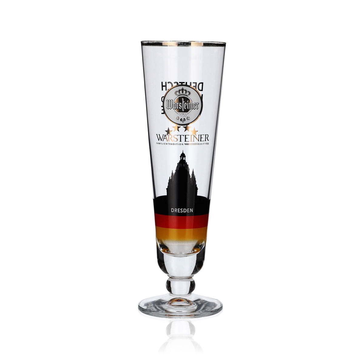 Warsteiner Collector's Glass 0.2 L Cup Dresden Germany Soccer Special Edition