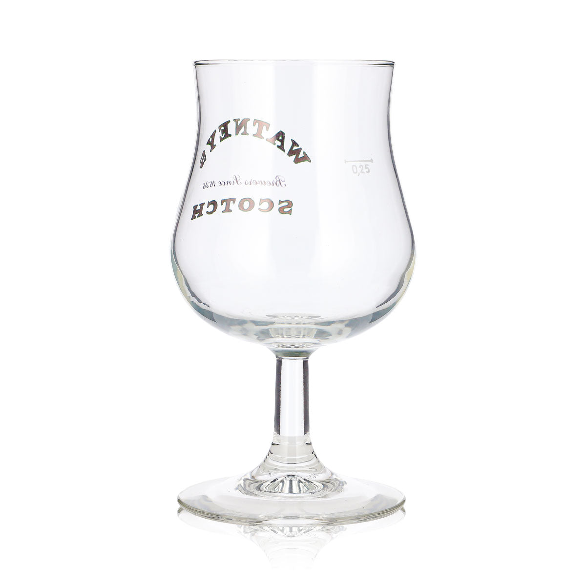 Watney's Beer Glass, 0.25 L, Goblet Glasses, Stemmed Glasses, Brewers Since 1636, SCOTCH – View 4