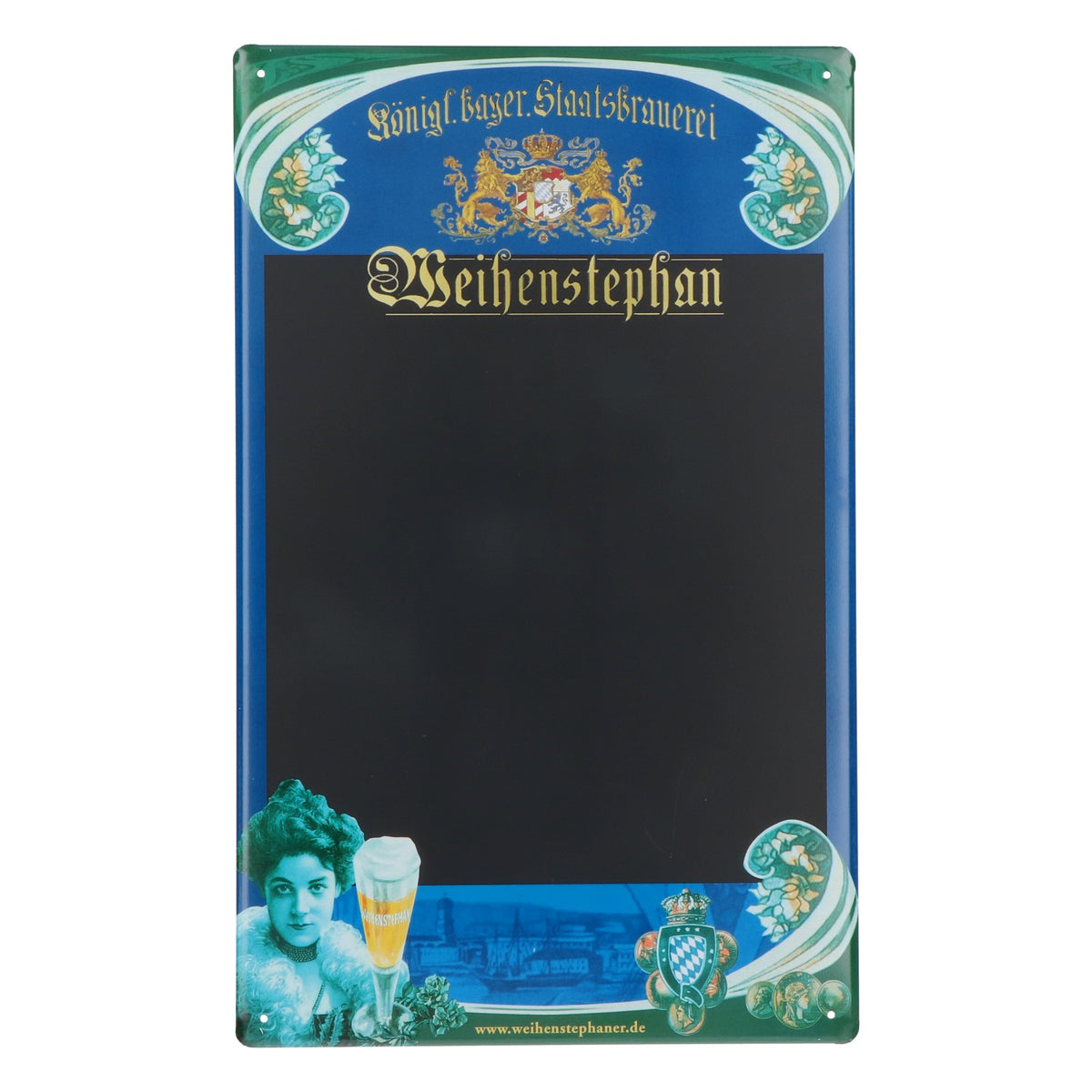 Weihenstephan Beer Metal Sign with Magnet in the Shape of a Beer Bottle