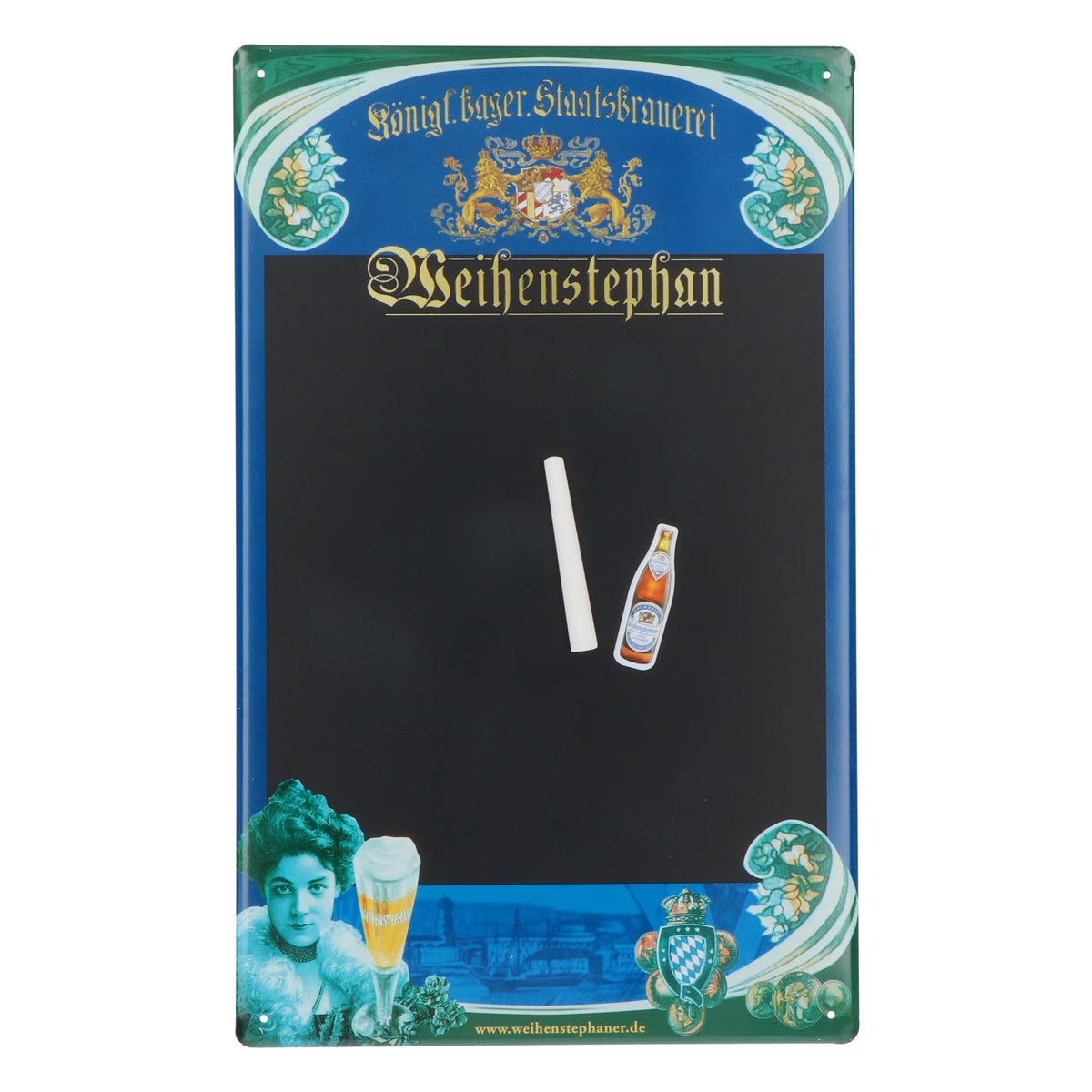 Weihenstephan Beer Metal Sign with Magnet in the Shape of a Beer Bottle – View 2