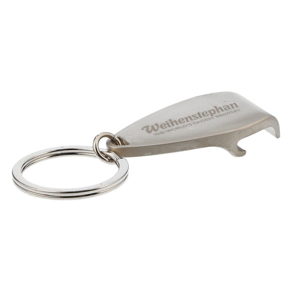 Weihenstephan Beer Bottle Opener Keychain, Stainless Steel