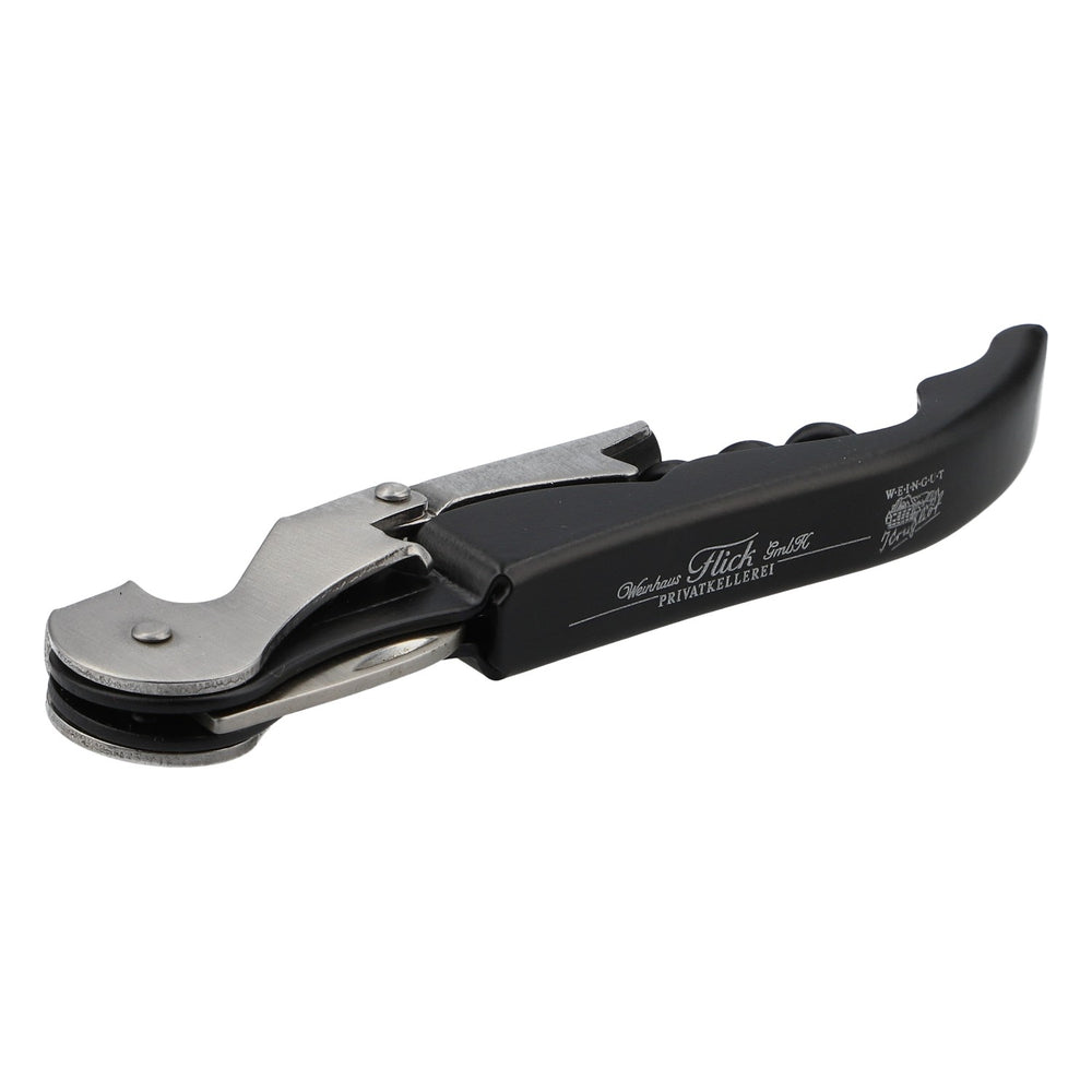 Flick Wine House Wine Corkscrew Bottle Opener Waiter's Knife, Black