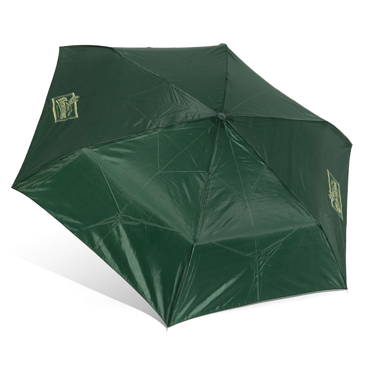 Wernesgrüner Beer Glass Mixed-Fabric Umbrella, Pocket Umbrella, Green – View 2