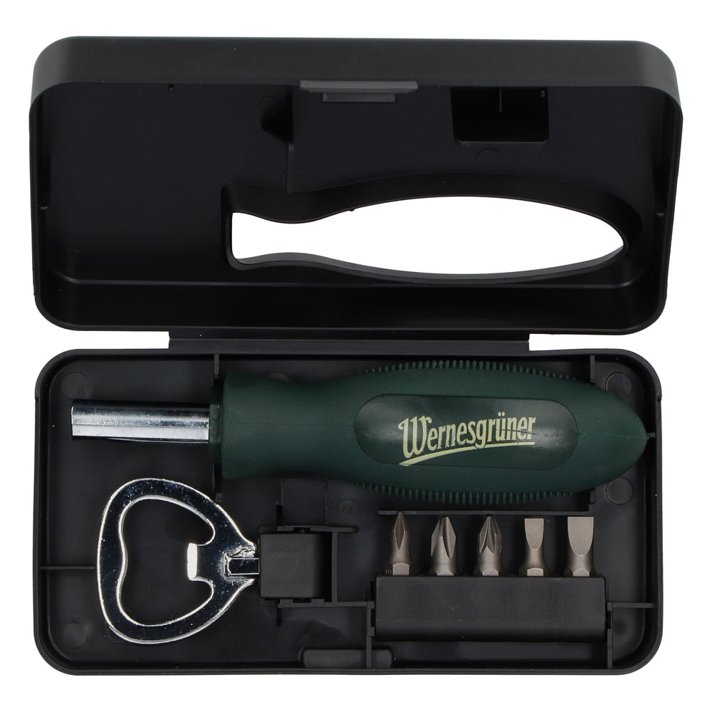 Wernesgrüner Beer Screwdriver Box Bottle Opener Bit Set Gift