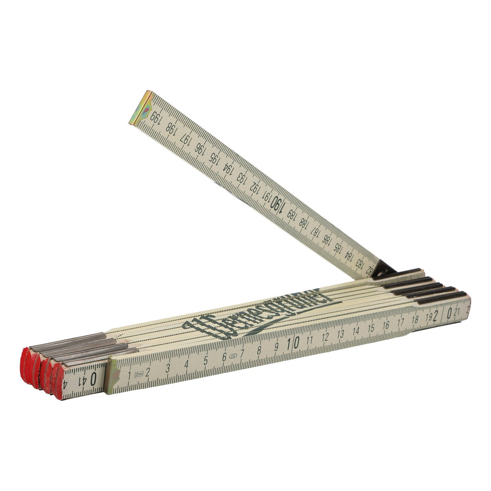 Wernesgrüner Beer 2-Meter Folding Ruler, Wood, White – Craftsman's Gift