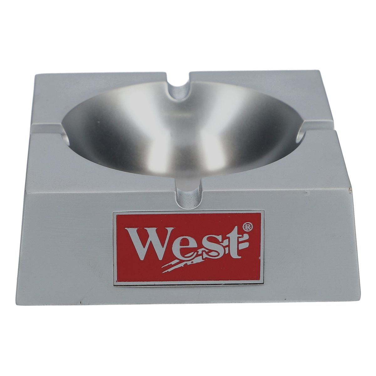 West Cigarette Ashtray Ashtry Aluminum Small Old Design