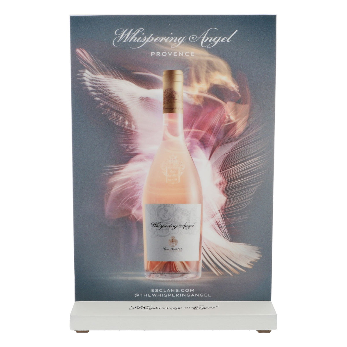 Whispering Angel wine table display menu display price board menu sign – View 2